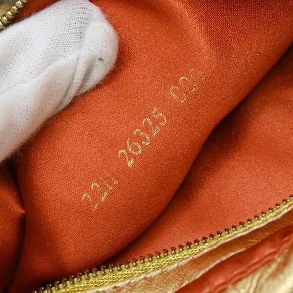 Fendi Gold Leather Mamma Baguette Handbag 2211 26325 009 155639 - Picture 10 of 10